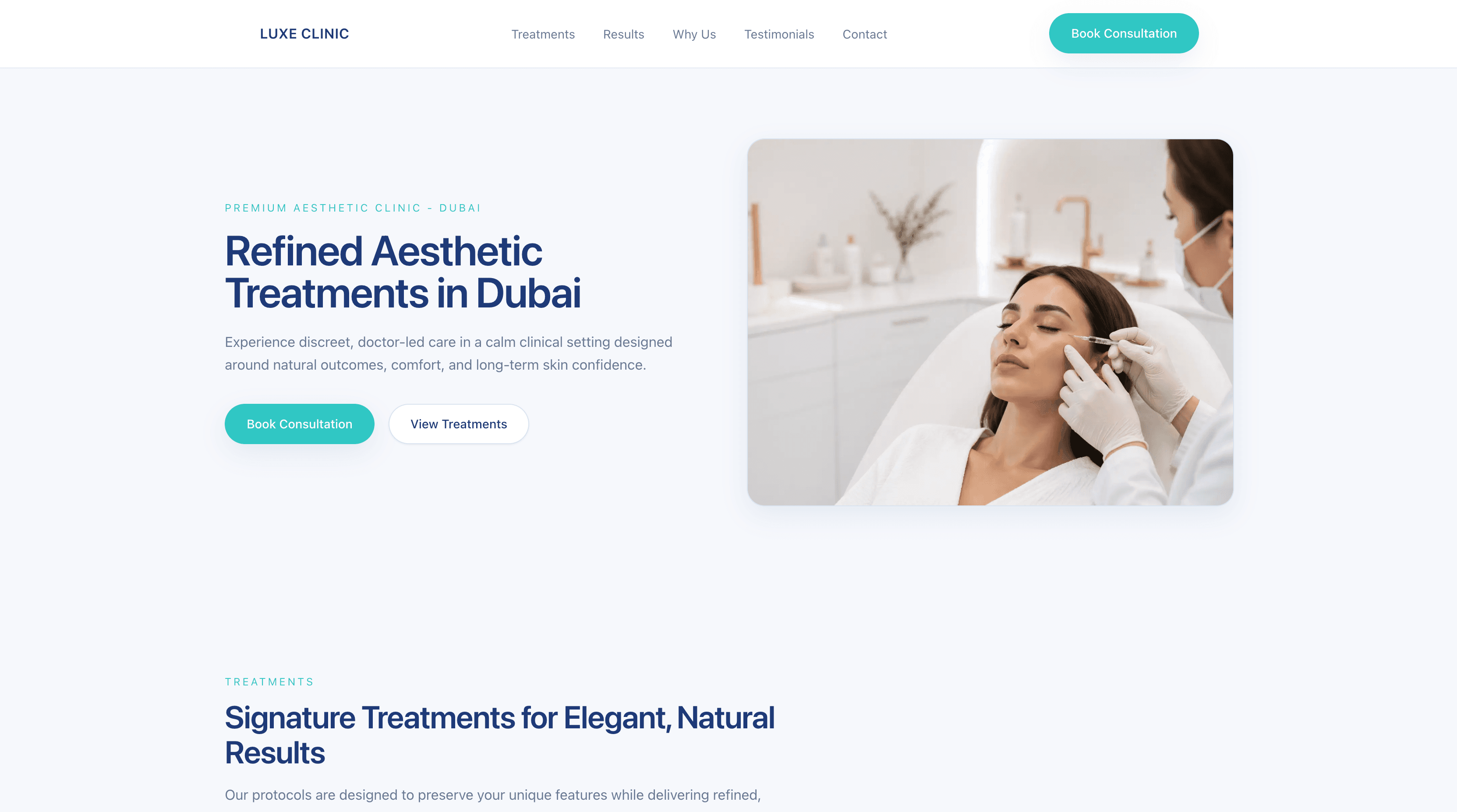 Clinic Website preview